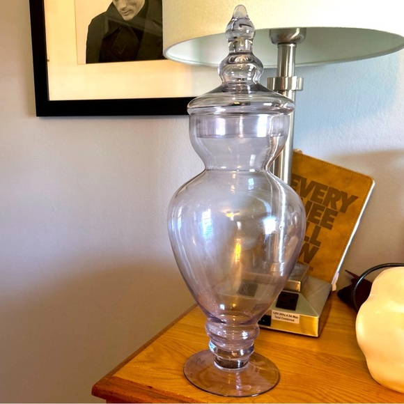 Apothecary Jar 16 In Glass Perfect Condition Witchy Herbs Tea Natural Medicine - Picture 1 of 7